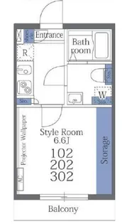 ユノ西船橋【3階】の間取り