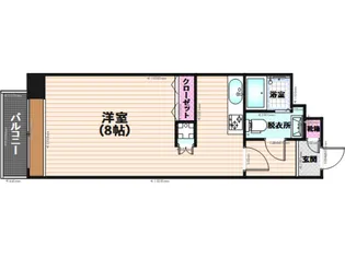 エステートモア大橋II【1階】の間取り