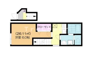 カーサ・ルナ【2階】の間取り