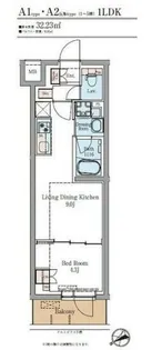 LUMINOUSつつじヶ丘【2階】の間取り
