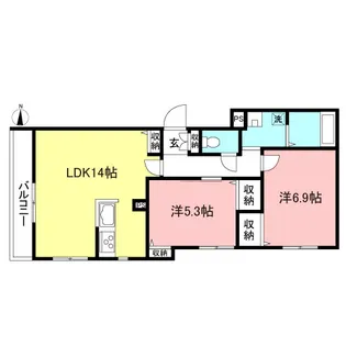 Axia【3階】の間取り
