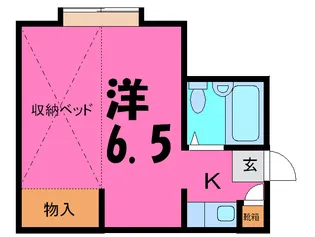 ハイムカトレア中野【2階】の間取り
