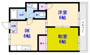 第7山本ビル【7階】の間取り