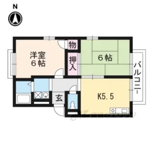 エステートピア松英2【2階】の間取り