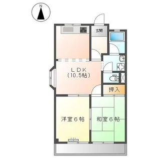 ヨーロピアンシティMO【3階】の間取り