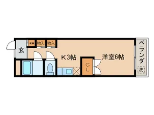 ハイツ西野【2階】の間取り