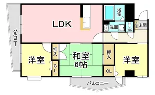 ジャミロ小倉【13階】の間取り