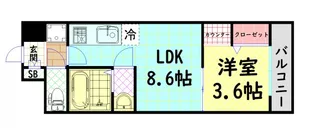 アーバネックス難波WEST【11階】の間取り