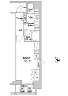 コンフォリア北参道【11階】の間取り
