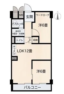 ルネ鶴舞【3階】の間取り