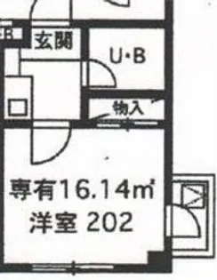 ニチエーインむさしの【2階】の間取り