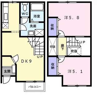 フォレスタII【1階】の間取り