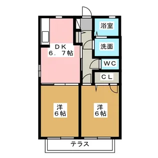 セレーノII【1階】の間取り
