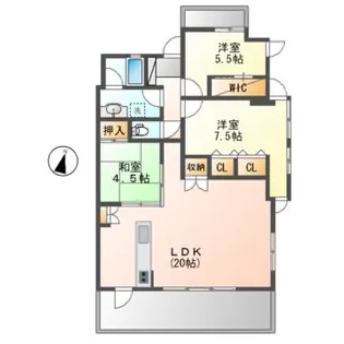 ローレルコートアトレ松阪【15階】の間取り
