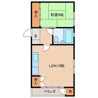 南城マンション【1階】の間取り
