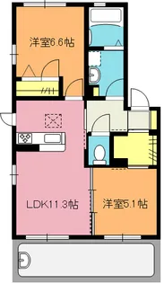 プラチナトラスト III【1階】の間取り