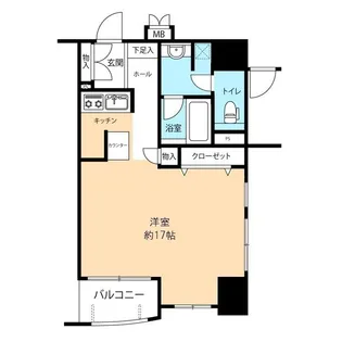 クレアランドマーク 1302号【10階】の間取り