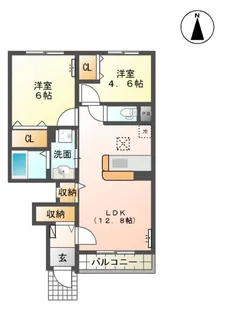 メゾン・プログレス【1階】の間取り