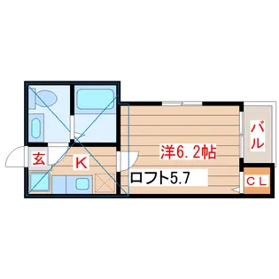 アーバンハイツ北仙台【2階】の間取り