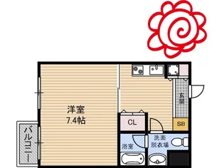 GROOVE城東【4階】の間取り