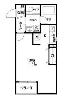 うらら学校町【2階】の間取り