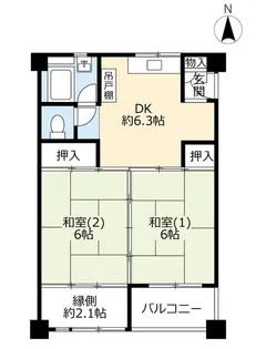 UR新豊里【4階】の間取り
