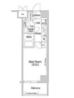 コンフォリア新宿【5階】の間取り
