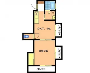 ウエストシャトー【3階】の間取り