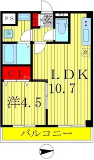 ドエルコート新松戸【3階】の間取り