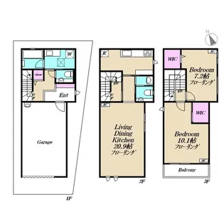 Charmant Heim Higashiazabu【1階】の間取り