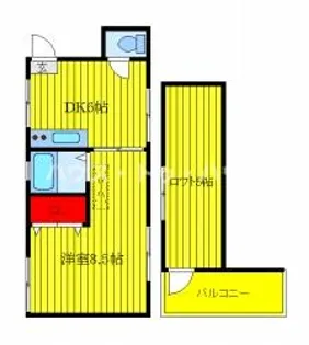 コーポ中川【2階】の間取り