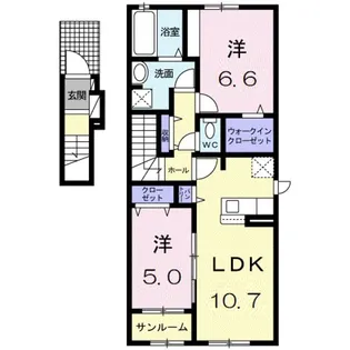 コート・エアリー【2階】の間取り