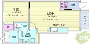 グラシアスK【1階】の間取り