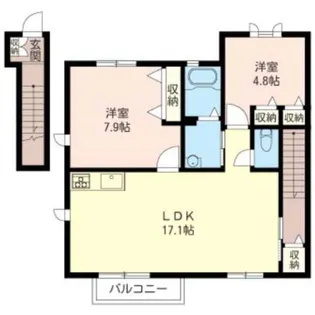 メゾンド・リヴェール【2階】の間取り