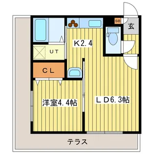 アークガーデン平岸II【1階】の間取り