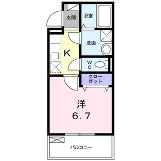 リヴァーサイド【2階】の間取り