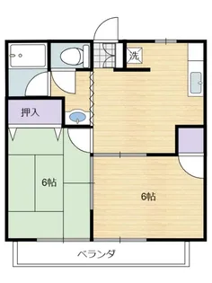 アテネィハイツ2【2階】の間取り