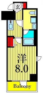 ティモーネ上野の森ノルド【4階】の間取り