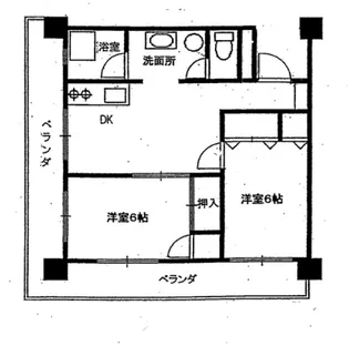 木下マンション【4階】の間取り
