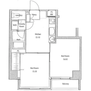 ソサエティ荏原中延【6階】の間取り