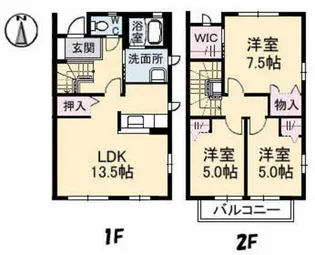 モンテベルデ A棟【1階】の間取り