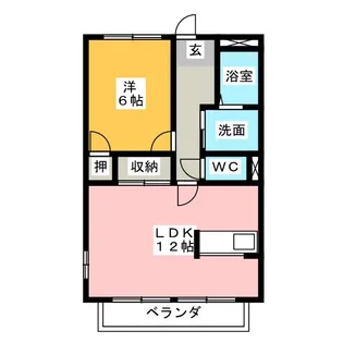 サンクレスト文津A【2階】の間取り