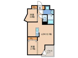 INFINITY GRANDE【2階】の間取り