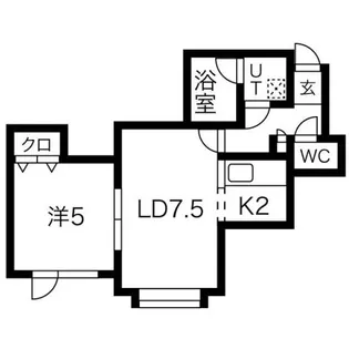 ユニオンライフ【3階】の間取り