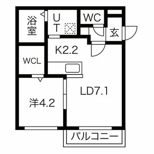 DEAR COURT南郷19【3階】の間取り