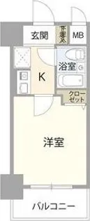 エスリード野田駅前【10階】の間取り