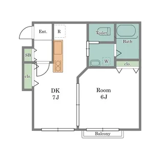 フローラ【1階】の間取り