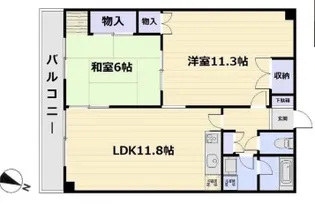 アヴァンセつつじヶ丘【4階】の間取り