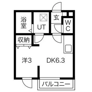 メリディアンなないろの里参番館【2階】の間取り