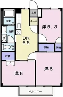 サンビレッヂ野里【2階】の間取り